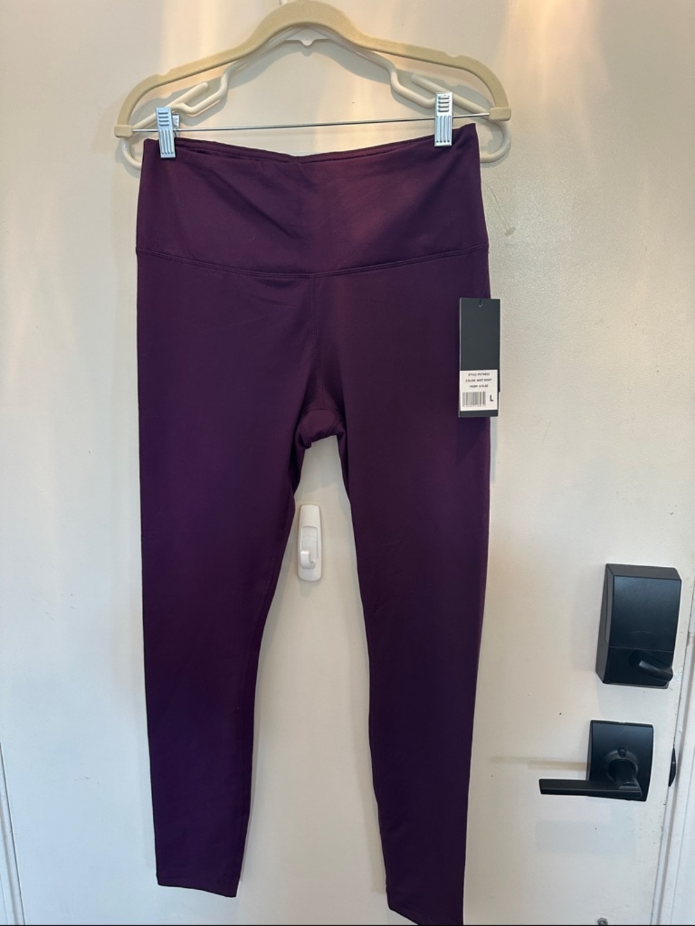 High-Waist Purple Leggings